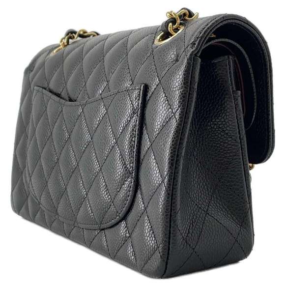 Chanel Mark Chain Caviar Double Black Matelasse Coco Bag 23 - Picture 1 of 12